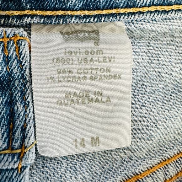 levi’s 505 straight leg jeans women’s 14m light wash y2k mom denim cozy - Picture 4 of 9